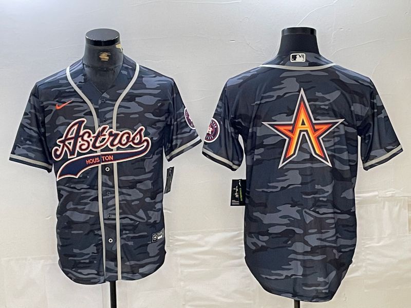 Men Houston Astros Blank Camo Jointly 2024 Nike MLB Jersey style 3